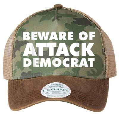 Beware Of Attack Democrat Legacy Tie Dye Trucker Hat