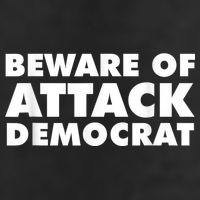 Beware Of Attack Democrat Golf Towel