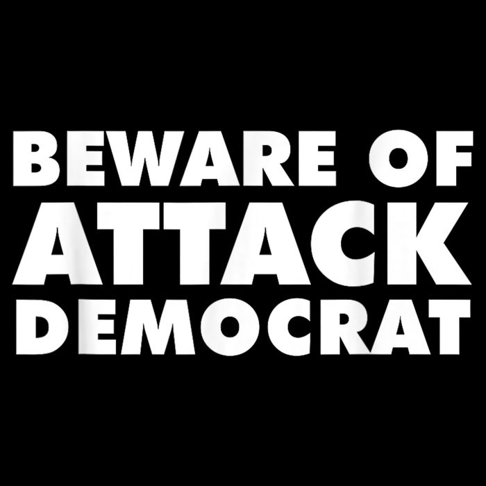 Beware Of Attack Democrat Wool Snapback Cap