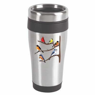 Birds On A Branch Birding Birdwatching Birder Bird Watcher 16oz Travel Tumbler