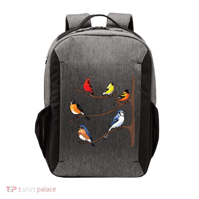 Birds On A Branch Birding Birdwatching Birder Bird Watcher Vector Backpack