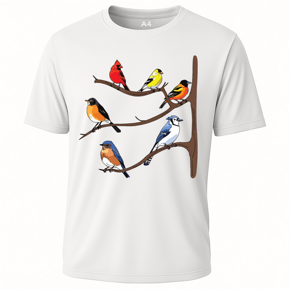 Birds On A Branch Birding Birdwatching Birder Bird Watcher Performance Shirt