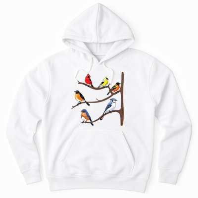 Birds On A Branch Birding Birdwatching Birder Bird Watcher Hoodie