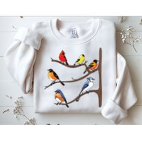 Birds On A Branch Birding Birdwatching Birder Bird Watcher Sweatshirt