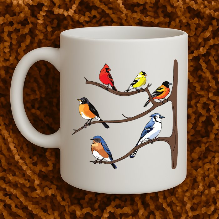 Birds On A Branch Birding Birdwatching Birder Bird Watcher Mug