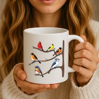 Birds On A Branch Birding Birdwatching Birder Bird Watcher Mug