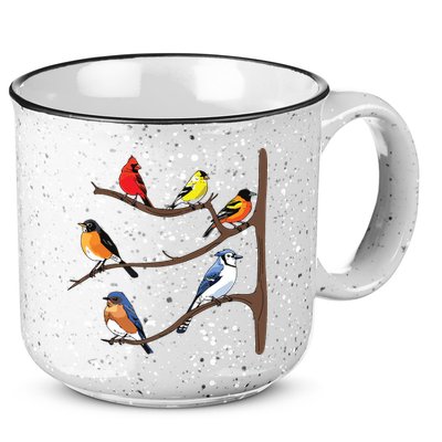 Birds On A Branch Birding Birdwatching Birder Bird Watcher 15oz Campfire Ceramic Mug
