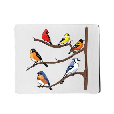 Birds On A Branch Birding Birdwatching Birder Bird Watcher Mousepad