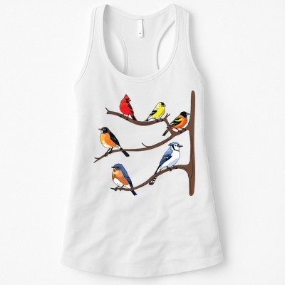 Birds On A Branch Birding Birdwatching Birder Bird Watcher Womens Tank Top
