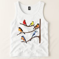 Birds On A Branch Birding Birdwatching Birder Bird Watcher Tank Top