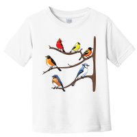 Birds On A Branch Birding Birdwatching Birder Bird Watcher Toddler T-Shirt