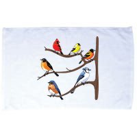 Birds On A Branch Birding Birdwatching Birder Bird Watcher Microfiber Hand Towel