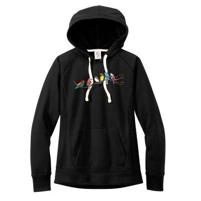 Birds On A Branch Birding Bird Watching Bird Watcher Women's Fleece Hoodie