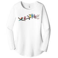 Birds On A Branch Birding Bird Watching Bird Watcher Women's Perfect Tri Tunic Long Sleeve Shirt