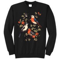 Birds On A Tree Branch Birding Bird Watching Bird Sweatshirt