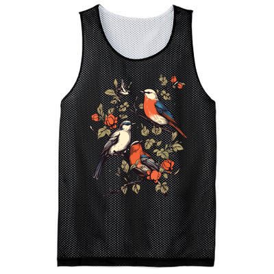 Birds On A Tree Branch Birding Bird Watching Bird Mesh Reversible Basketball Jersey Tank