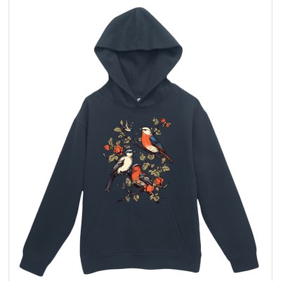 Birds On A Tree Branch Birding Bird Watching Bird Urban Pullover Hoodie