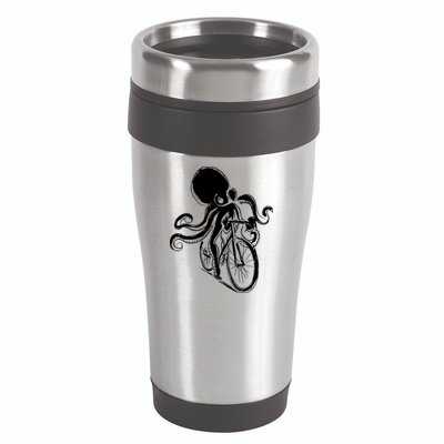 Bicycle Octopus Art Cyclist 16oz Travel Tumbler