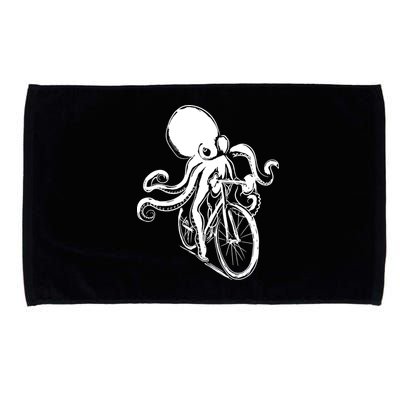 Bicycle Octopus Art Cyclist Microfiber Hand Towel
