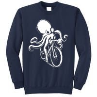 Bicycle Octopus Art Cyclist Sweatshirt