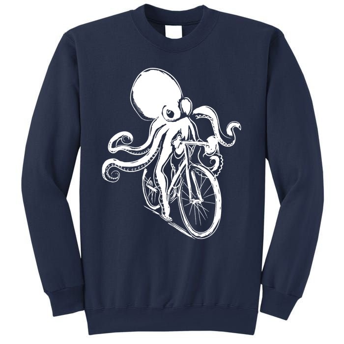 Bicycle Octopus Art Cyclist Sweatshirt