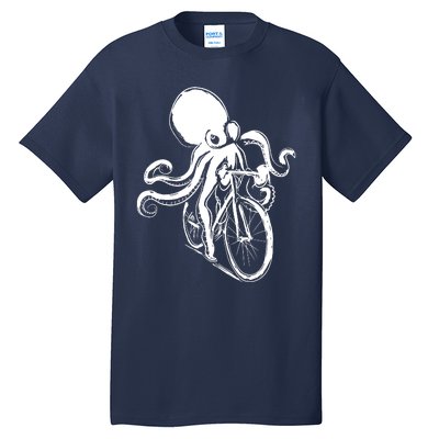 Bicycle Octopus Art Cyclist Tall T-Shirt