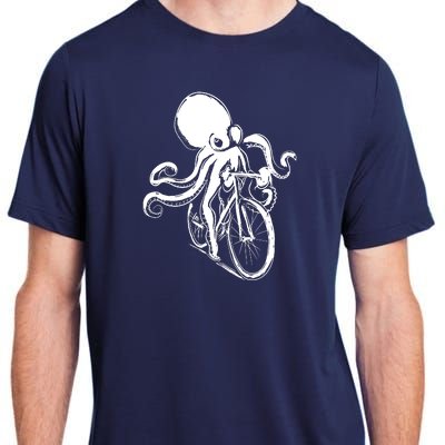 Bicycle Octopus Art Cyclist Adult ChromaSoft Performance T-Shirt