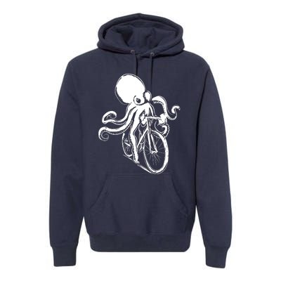 Bicycle Octopus Art Cyclist Premium Hoodie