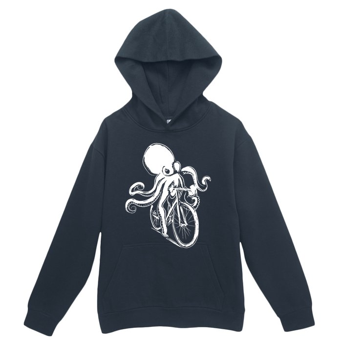 Bicycle Octopus Art Cyclist Urban Pullover Hoodie