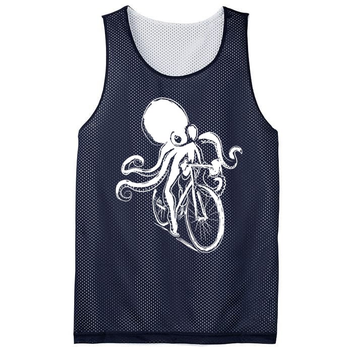 Bicycle Octopus Art Cyclist Mesh Reversible Basketball Jersey Tank