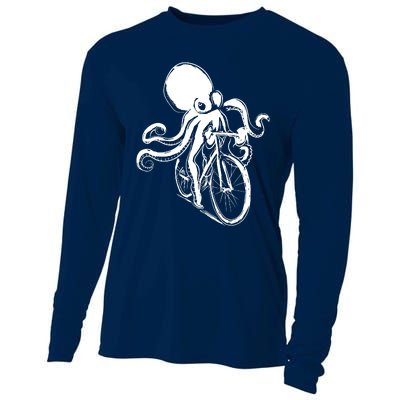 Bicycle Octopus Art Cyclist Cooling Performance Long Sleeve Crew