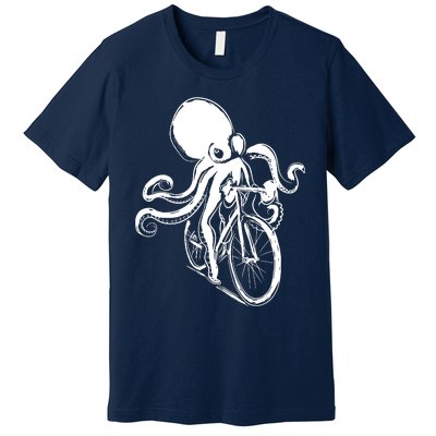 Bicycle Octopus Art Cyclist Premium T-Shirt