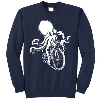 Bicycle Octopus Art Cyclist Tall Sweatshirt