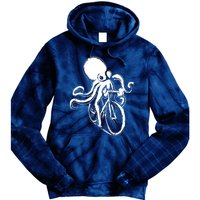 Bicycle Octopus Art Cyclist Tie Dye Hoodie