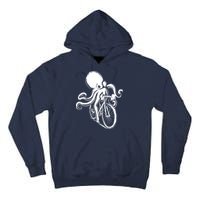 Bicycle Octopus Art Cyclist Tall Hoodie