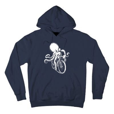 Bicycle Octopus Art Cyclist Tall Hoodie