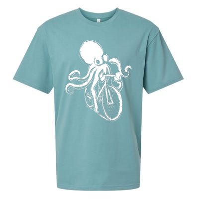 Bicycle Octopus Art Cyclist Sueded Cloud Jersey T-Shirt