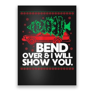 Bend Over And ILl Show You Christmas Couple Matching Family Poster