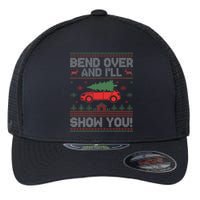 Bend Over And I'll Show You Ugly Christmas Couple Matching  Flexfit Unipanel Trucker Cap