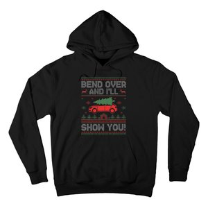 Bend Over And I'll Show You Ugly Christmas Couple Matching  Hoodie