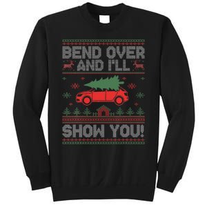 Bend Over And I'll Show You Ugly Christmas Couple Matching  Sweatshirt