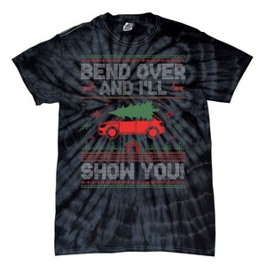 Bend Over And I'll Show You Ugly Christmas Couple Matching  Tie-Dye T-Shirt