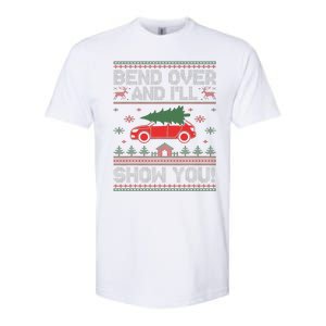 Bend Over And I'll Show You Ugly Christmas Couple Matching  Softstyle CVC T-Shirt