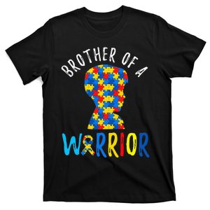 Brother of A Warrior Autistic Bro Autism Support T-Shirt