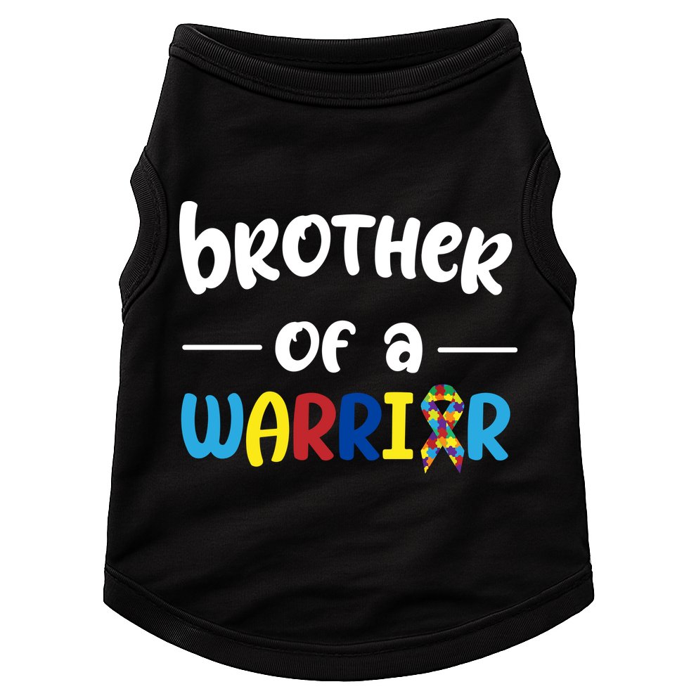 Brother Of A Warrior Autism Awareness Doggie Tank