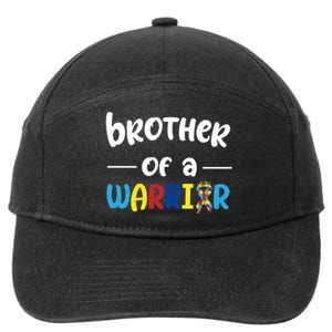 Brother Of A Warrior Autism Awareness 7-Panel Snapback Hat