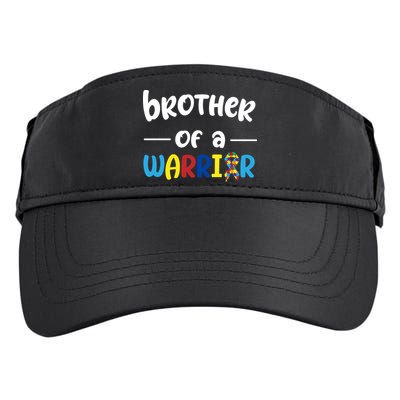 Brother Of A Warrior Autism Awareness Adult Drive Performance Visor