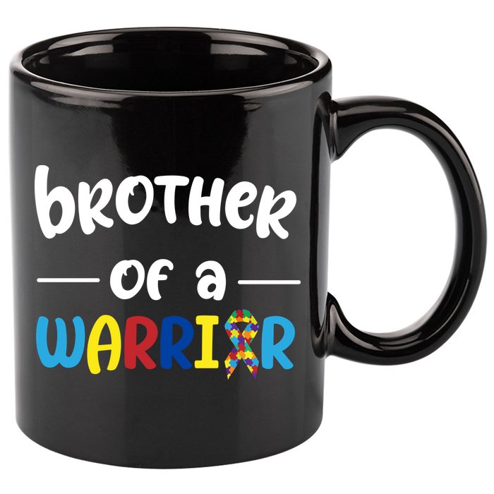 Brother Of A Warrior Autism Awareness 11oz C Handle Ceramic Mug