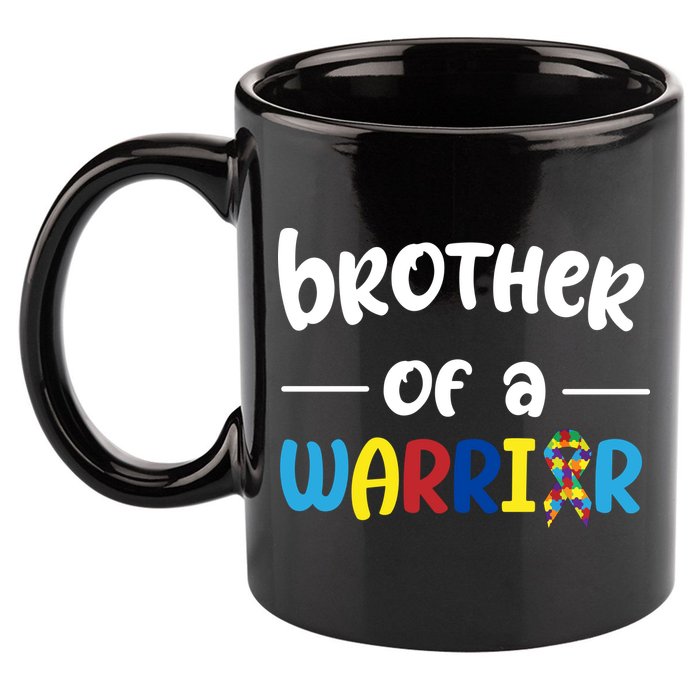 Brother Of A Warrior Autism Awareness 11oz C Handle Ceramic Mug