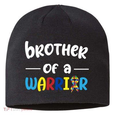 Brother Of A Warrior Autism Awareness Sustainable Beanie